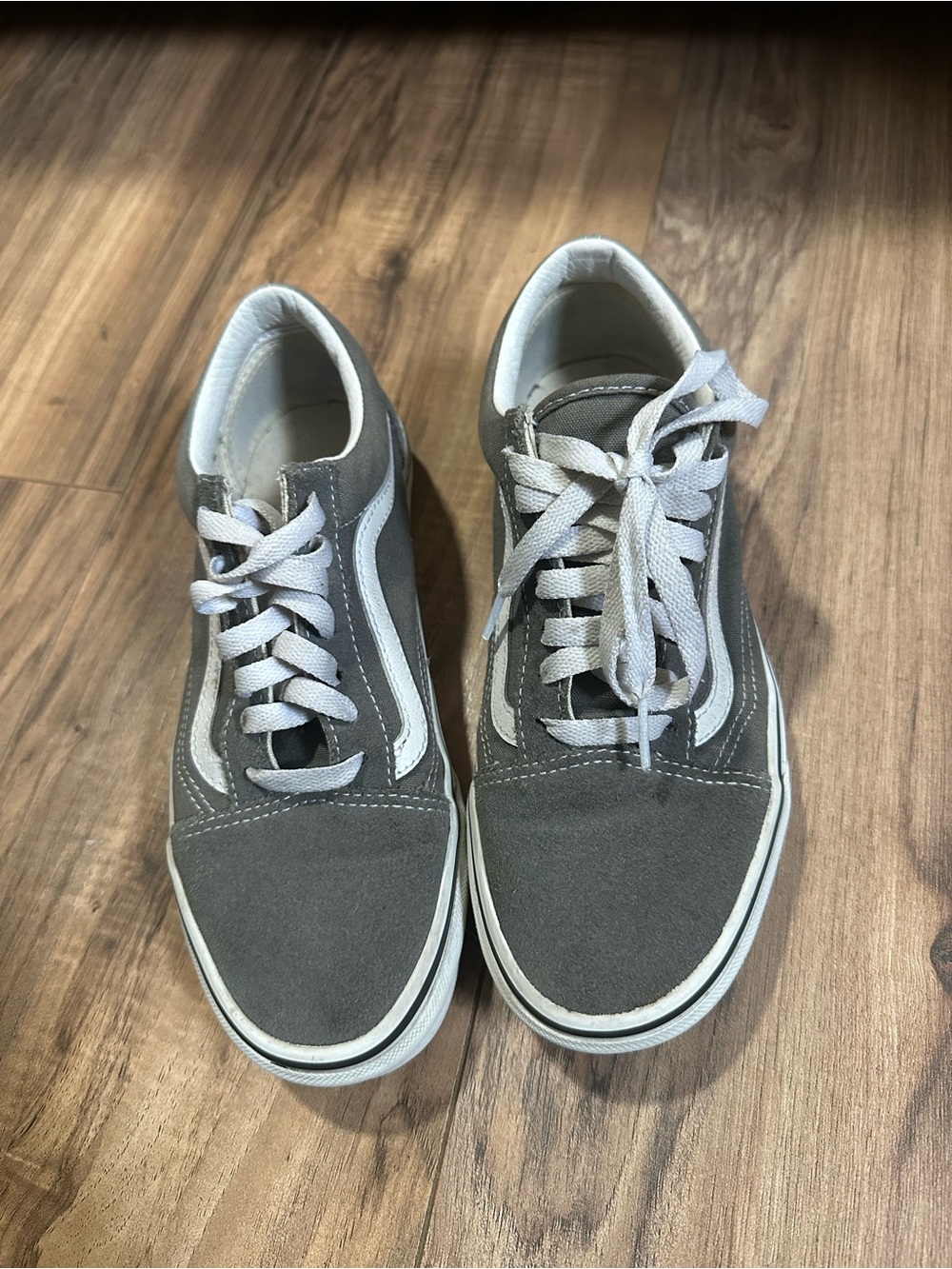 Gray Suede Low-Top Old School Vans